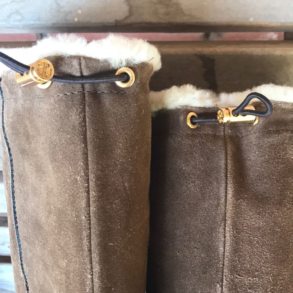 Tory Burch shearling lined clog boots - Picture 2 of 5